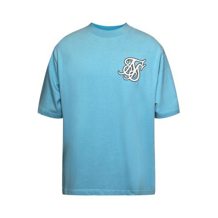 SikSilk SikSilk Shirt blauw / wit