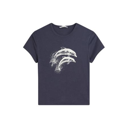 Bershka Bershka Shirt marine / wit