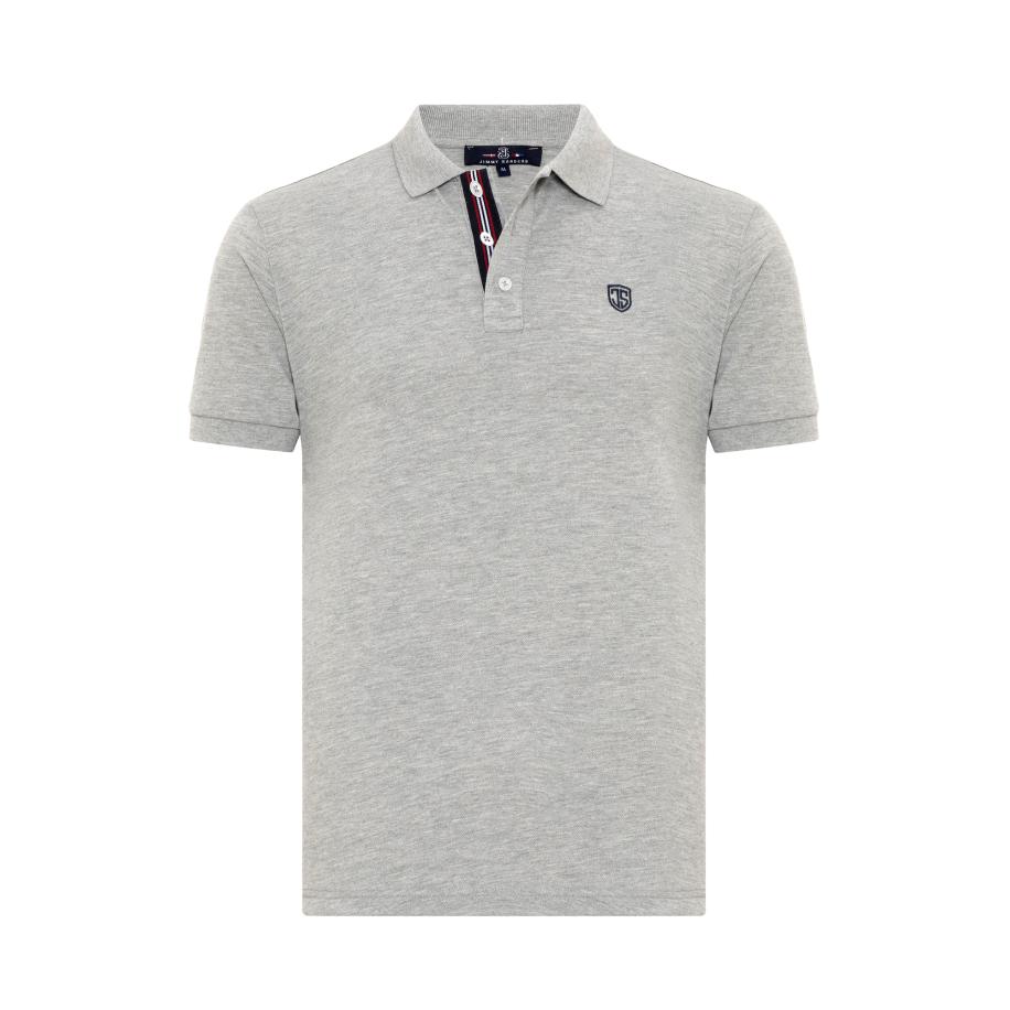 Jimmy Sanders Jimmy Sanders Shirt grijs gemêleerd -