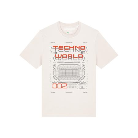 Watapparel Watapparel Shirt Technoworld grijs / oranjerood / offwhite