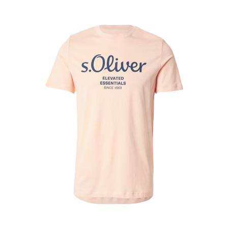 s.Oliver Shirt navy / lichtoranje