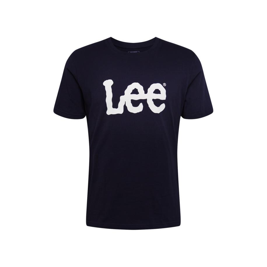 Lee Lee Shirt WOBBLY LOGO TEE zwart / wit -