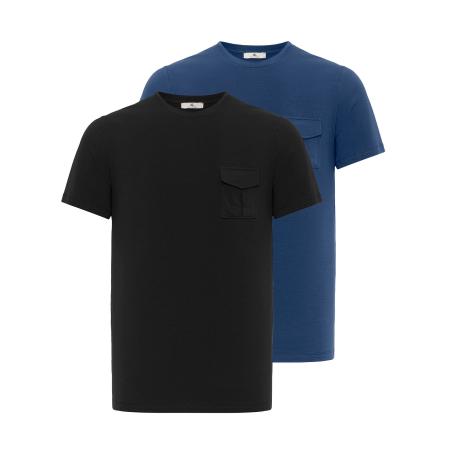 Daniel Hills Daniel Hills Shirt blauw / zwart