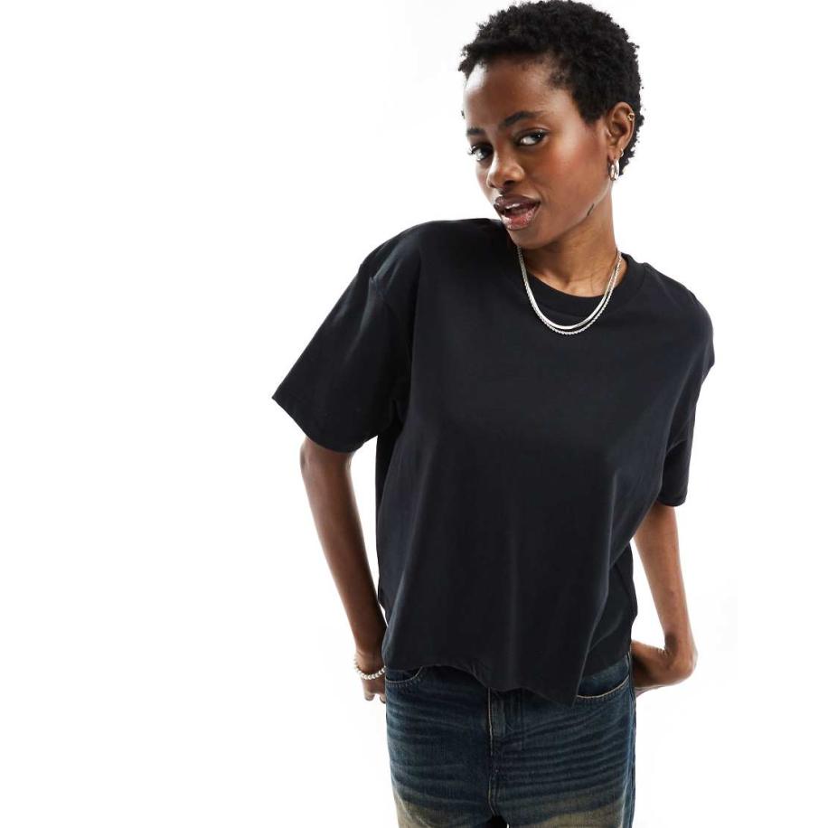 COLLUSION T-shirt met korte mouwen in zwart Zwart