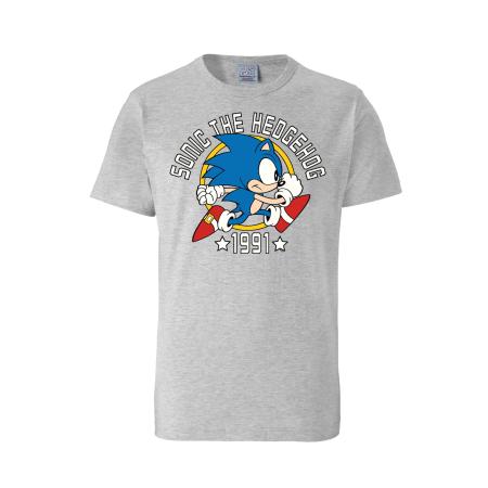 LOGOSHIRT Shirt Sonic The Hedgehog - 1991 grijs / gemengde kleuren