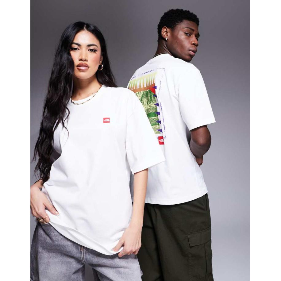 The North Face Kilimanjaro T-shirt met print in wit Wit