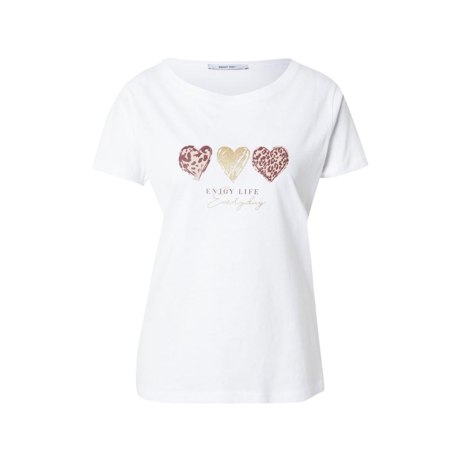 ABOUT YOU ABOUT YOU Shirt Isa nude / goud / bourgogne / wit -