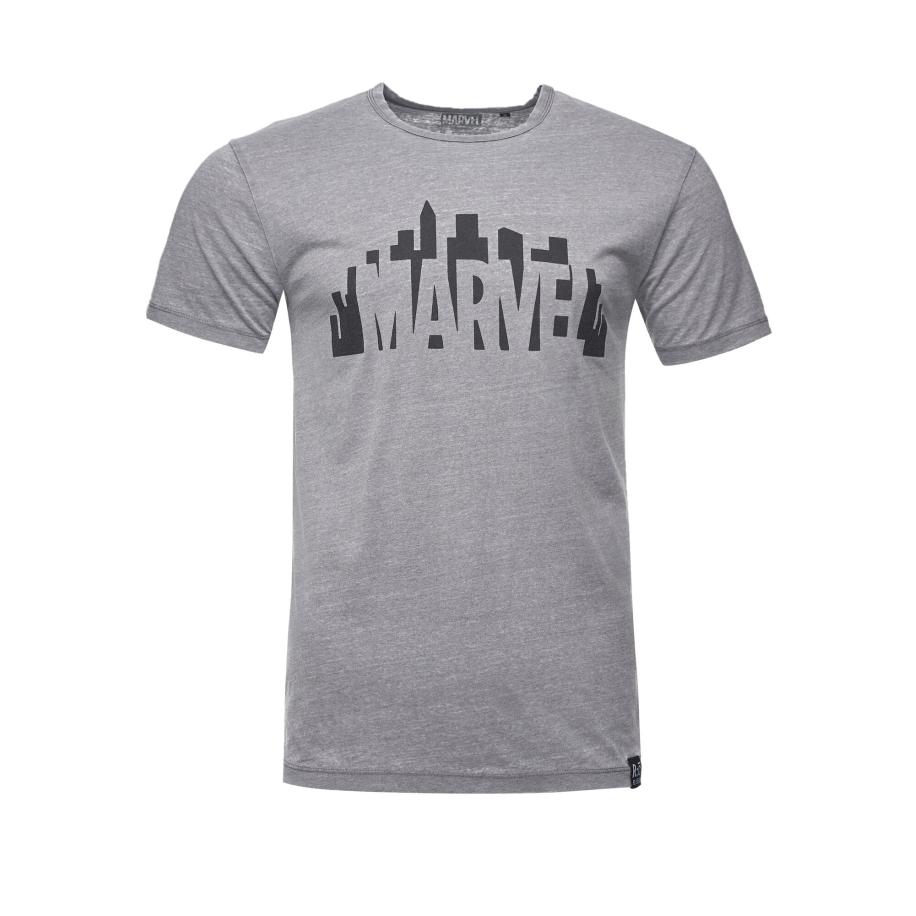 Recovered Recovered Shirt Marvel City Logo grijs -