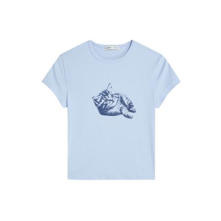 Bershka Bershka Shirt donkerblauw / wit