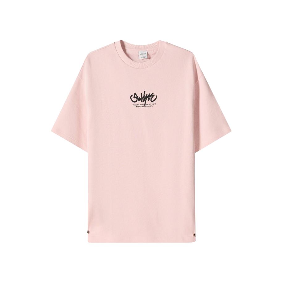 Bershka Bershka Shirt rosé / zwart -
