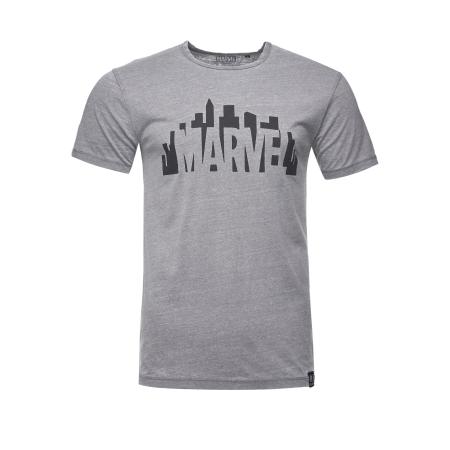 Recovered Recovered Shirt Marvel City Logo lichtgrijs