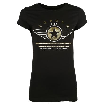 TOP GUN Shirt TG20193050 goud / zwart / wit