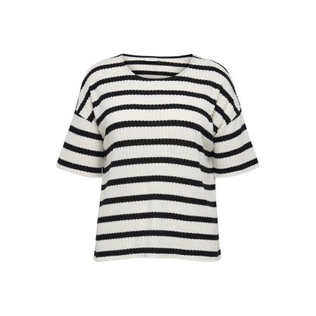 Only Carmakoma ONLY Carmakoma Shirt CARGrady zwart / wit