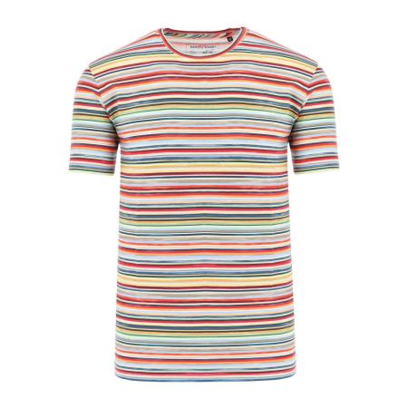 Marvelis Casual T-Shirt ronde hals veelkleurig, Horizontale strepen