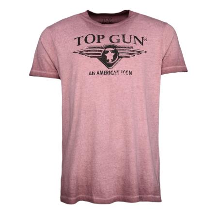 TOP GUN Shirt Wing cast donkerroze / rood / zwart