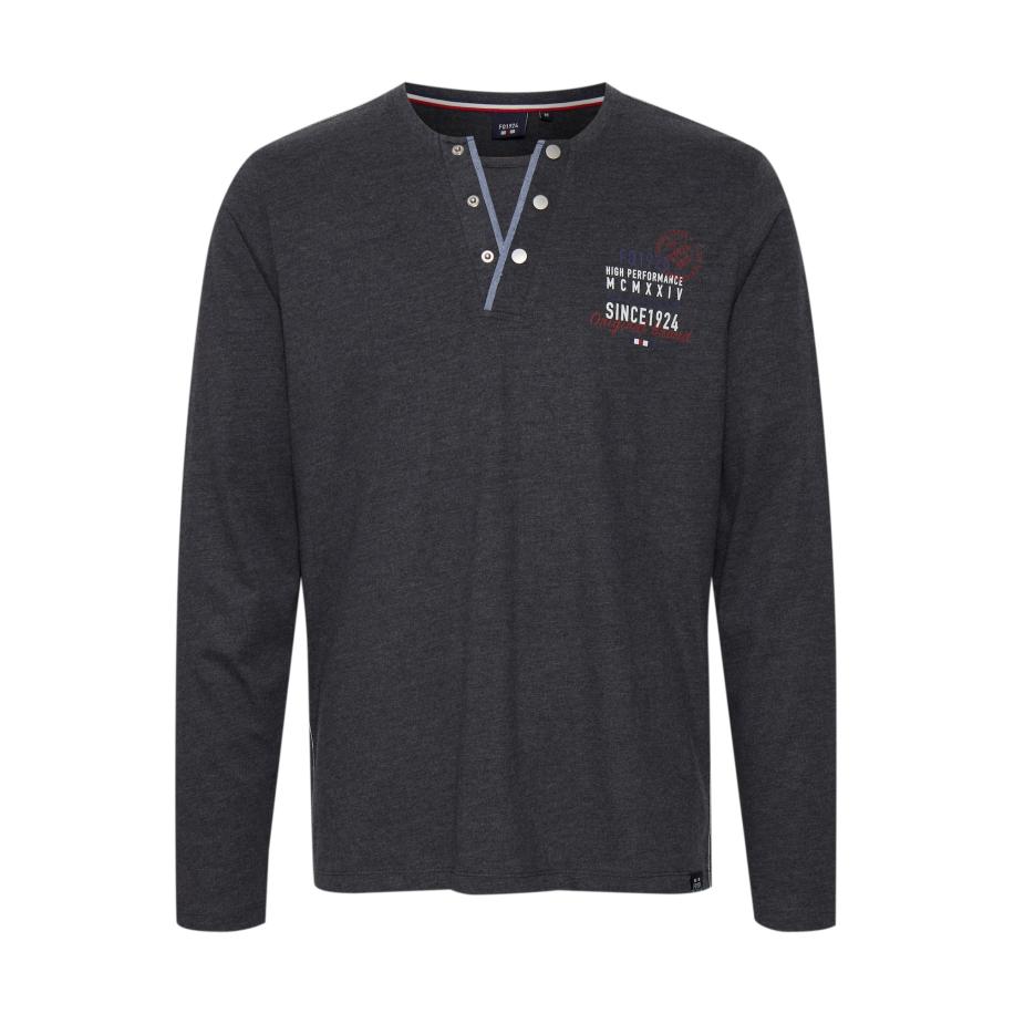 FQ1924 FQ1924 Shirt ROLF donkergrijs / wit -