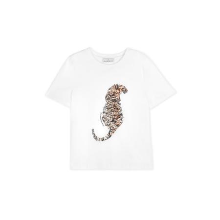 Lola Casademunt Lola Casademunt Shirt bruin / donkerbruin / wit