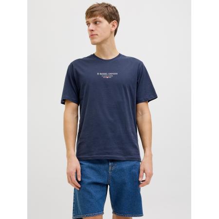 JJ Rebel JJ Rebel Shirt nachtblauw / wit