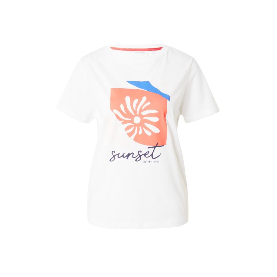 comma casual identity comma casual identity Shirt royal blue/koningsblauw / koraal / zwart / wit -