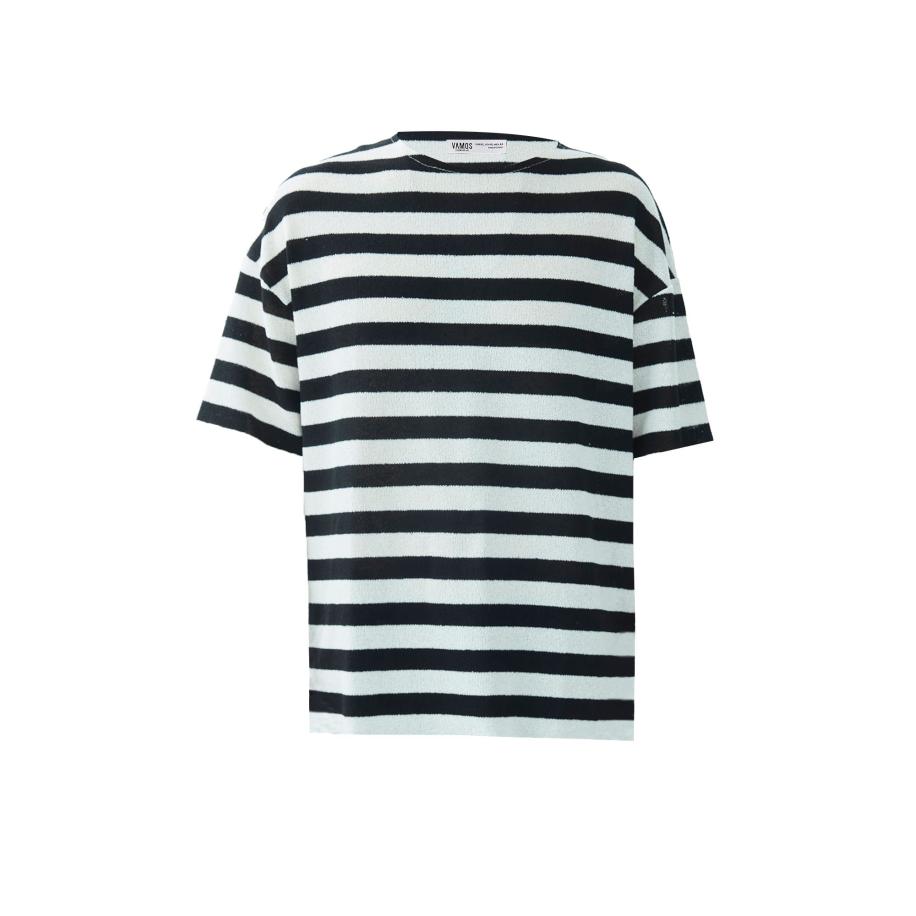 VAMOS CLO Shirt zwart / wit Zwart