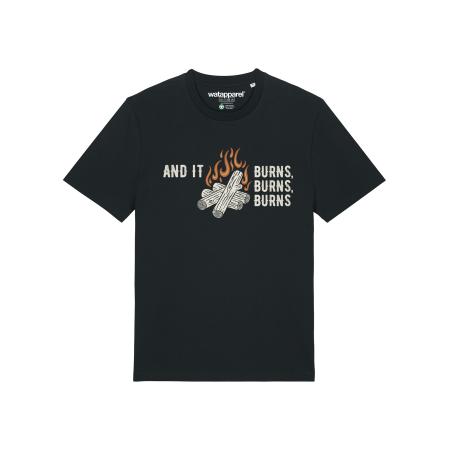 Watapparel Watapparel Shirt And It Burns cognac / zwart / offwhite