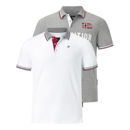 jan vanderstorm Jan Vanderstorm Shirt Johan grijs gemêleerd / wit