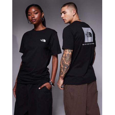 The North Face NSE Reflective Box T-shirt met print op de achterkant in zwart
