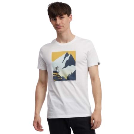 Ragwear Shirt Sevy Remake navy / lichtblauw / donkergeel / wit