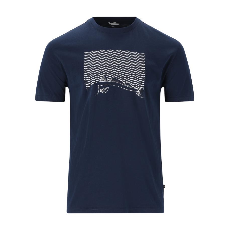 Cruz Cruz Shirt Gander donkerblauw / natuurwit -