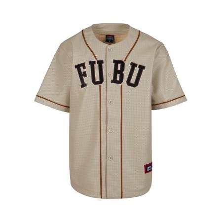 Fubu FUBU Shirt beige / bruin / zwart / wit