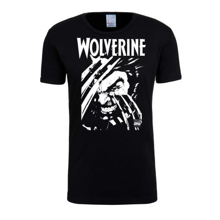 LOGOSHIRT Shirt Wolverine zwart