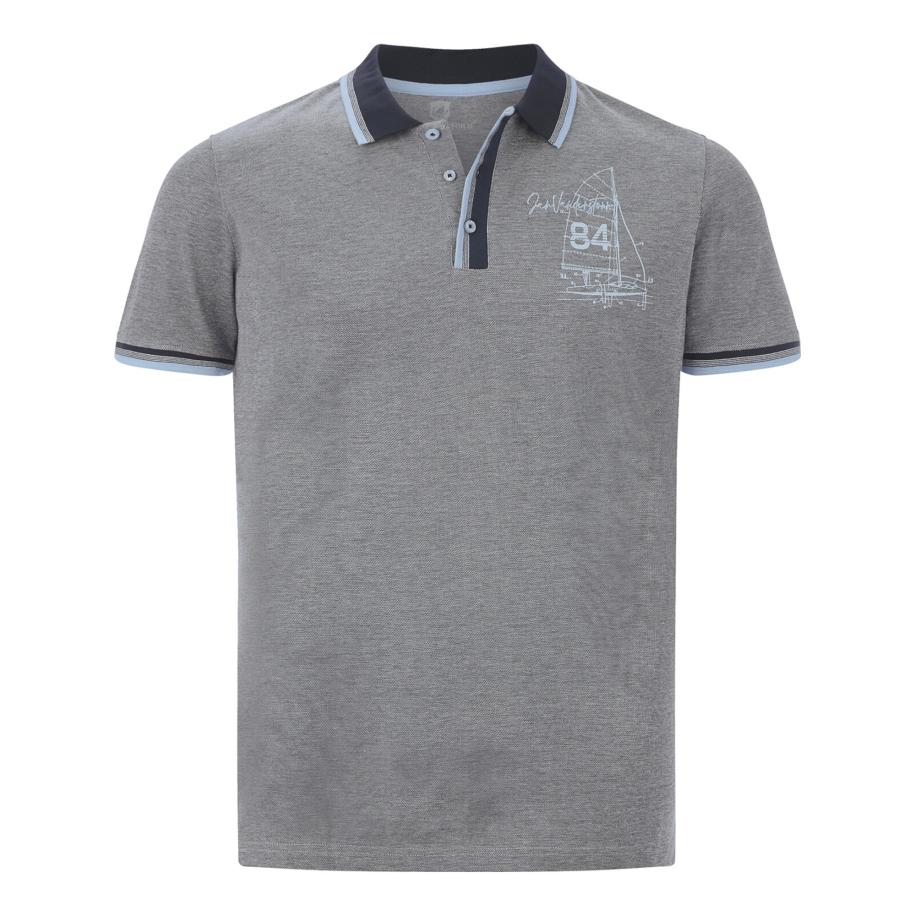 jan vanderstorm Jan Vanderstorm Shirt Herfinn marine / lichtblauw / wit -