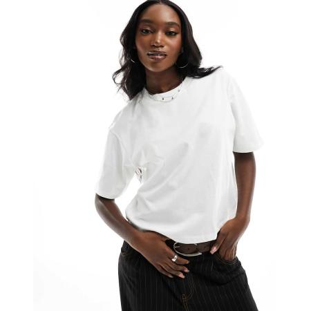 COLLUSION T-shirt met korte mouwen in wit