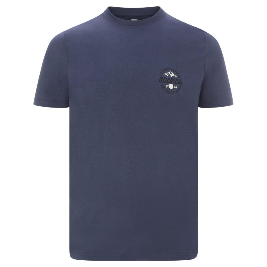 jan vanderstorm Jan Vanderstorm Shirt Ingefrerk navy / grijs / aardetinten -