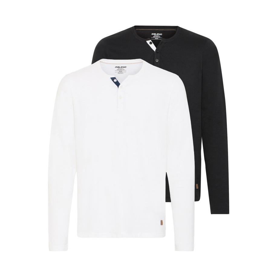 Blend BLEND Shirt OLLIE zwart / wit -