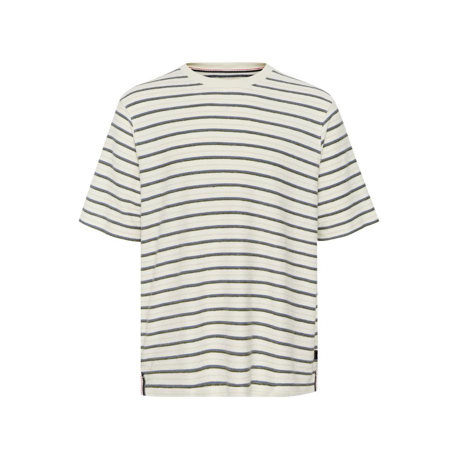 Matinique Matinique Shirt Kai Crew groen / petrol / offwhite -