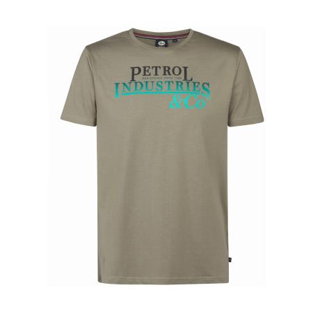 Petrol Industries Petrol Industries Shirt Classic stone grey / lichtgroen / donkergroen