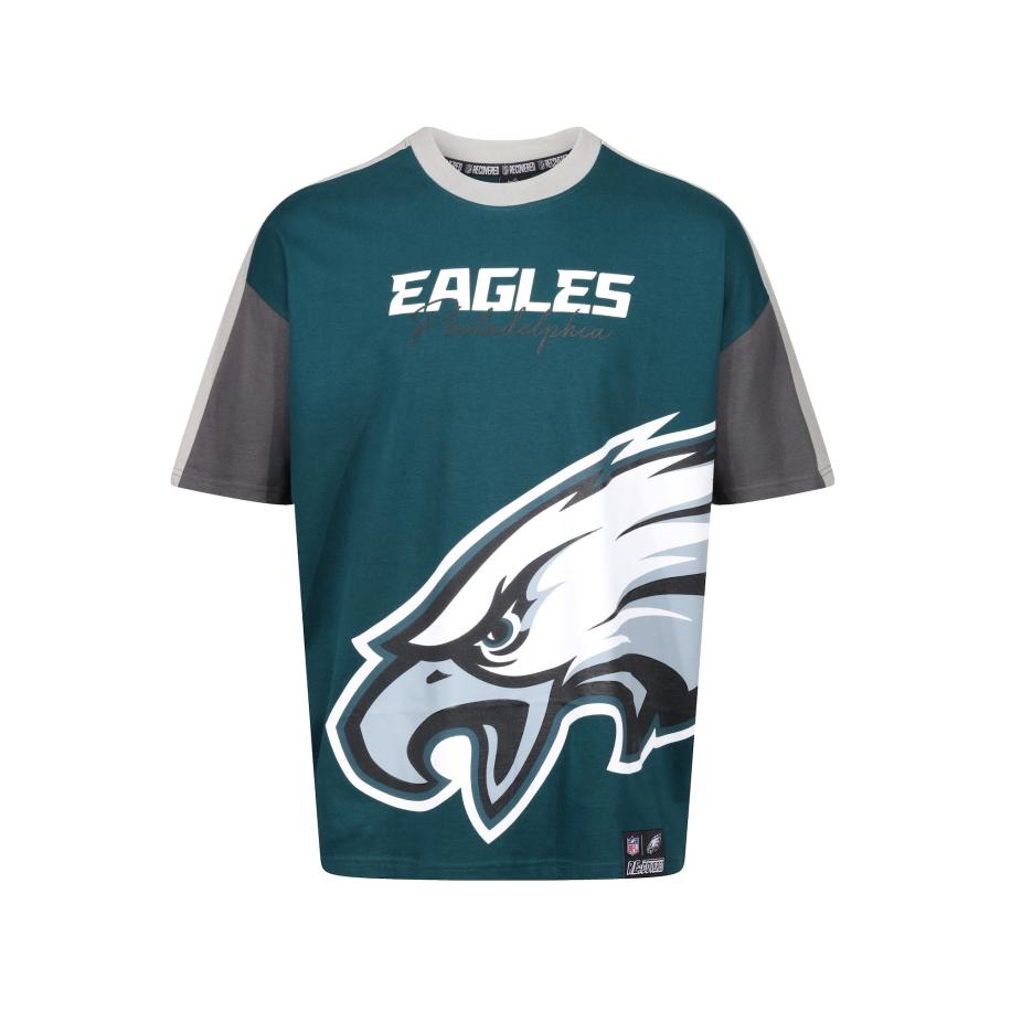Recovered Recovered Shirt NFL Eagles Philadelphia Cut and Sew Midnight turquoise -