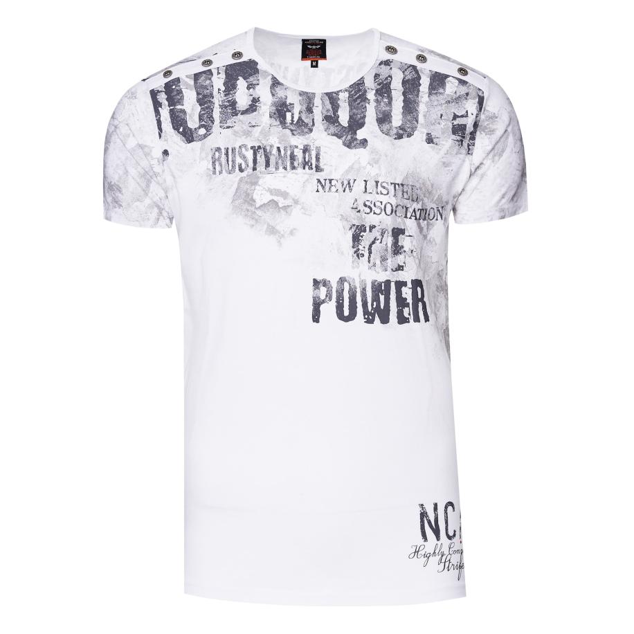 Rusty Neal Rusty Neal Shirt grijs / wit -