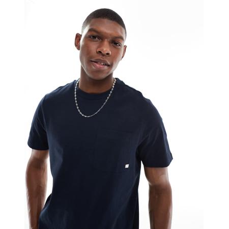 Farah - Stacy - T-shirt met zak in marineblauw