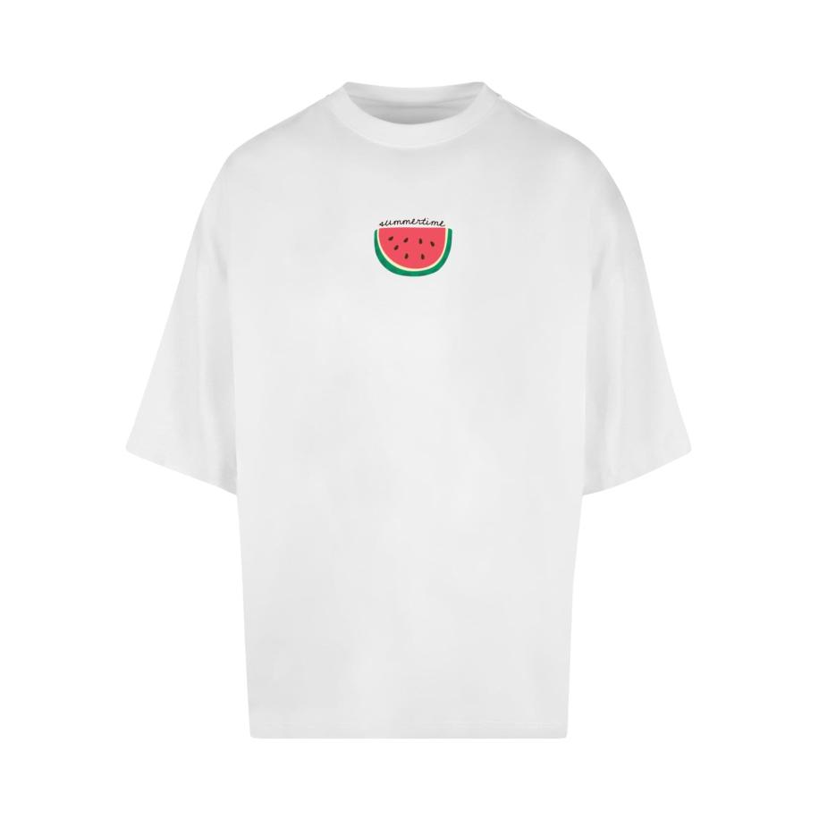 Merchcode Merchcode Shirt Summer - Summertime groen / rood / wit -