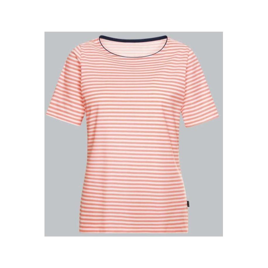 TRIGEMA Dames T-shirt roze, Gestreept Roze