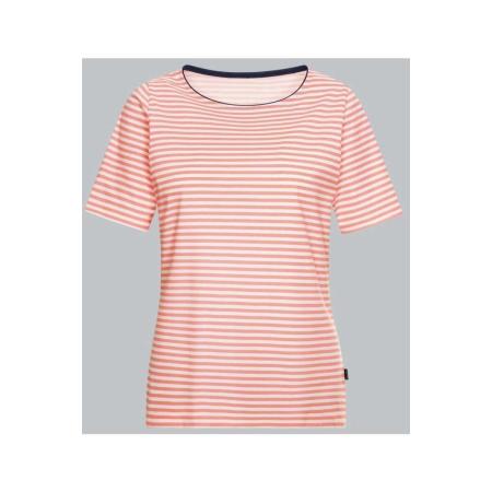 TRIGEMA Dames T-shirt roze, Gestreept