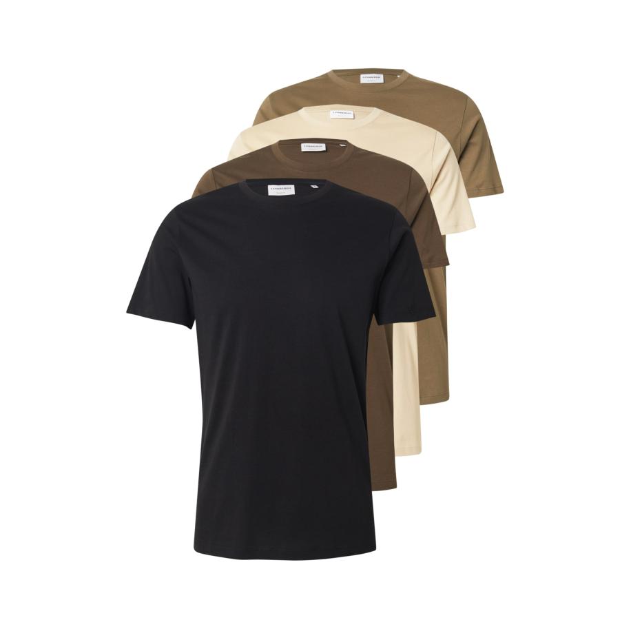 Lindbergh Lindbergh Shirt lichtbeige / bruin / olijfgroen / zwart -