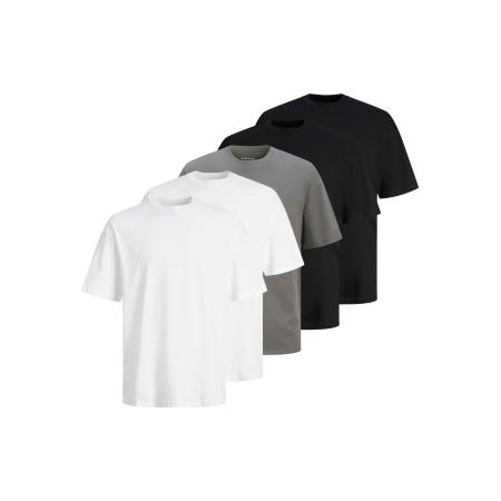 JACK & JONES Shirt JJHugo aardetinten / zwart / wit