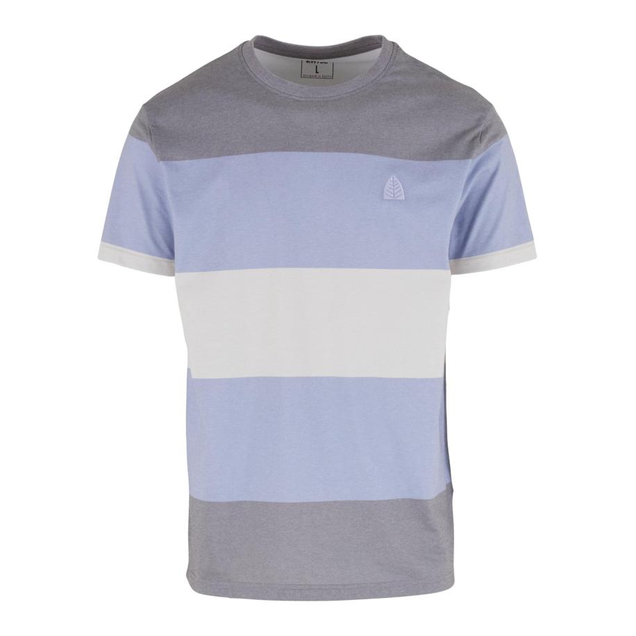 Just Rhyse Just Rhyse Shirt Seaside beige gemêleerd / lichtblauw / grijs -