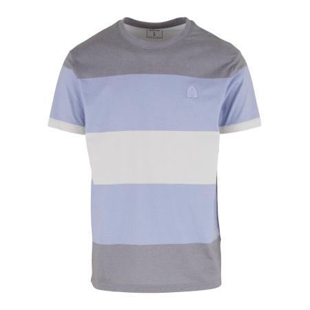 Just Rhyse Just Rhyse Shirt Seaside beige gemêleerd / lichtblauw / grijs