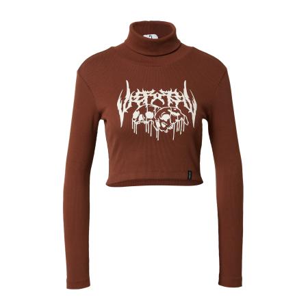 VIERVIER VIERVIER Shirt Helen crème / kastanjebruin