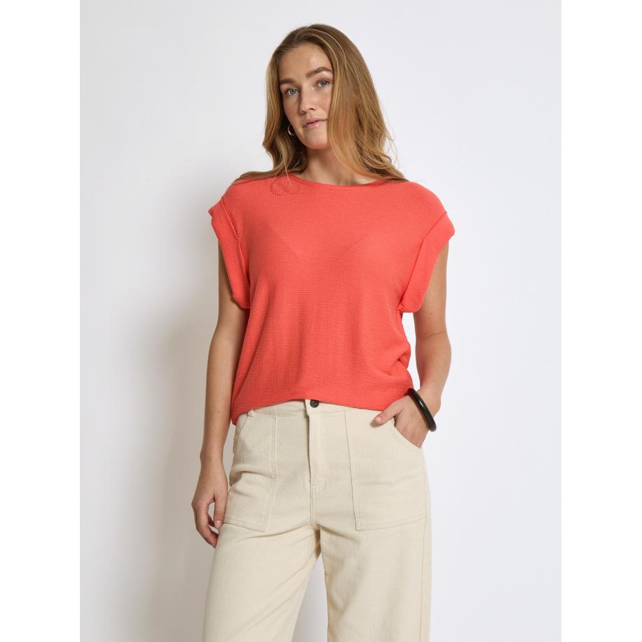 Peppercorn Shirt Averly zalm roze Oranje