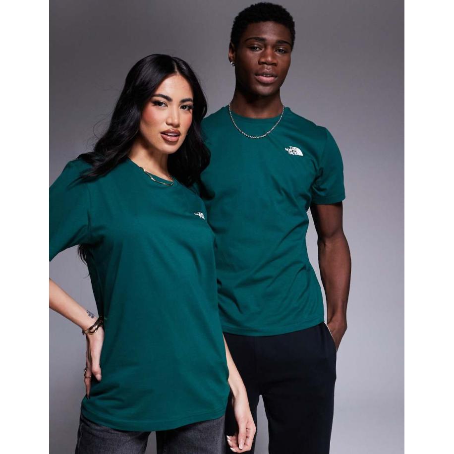 The North Face - NSE - T-shirt met logo in groen Groen